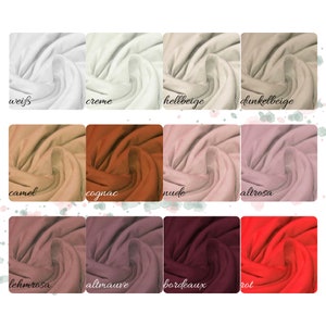 Cotton jersey various colours from 0.5 metres