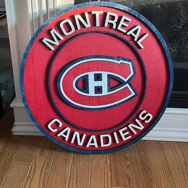 Montreal Canadiens Wood decor signs Team Roundel