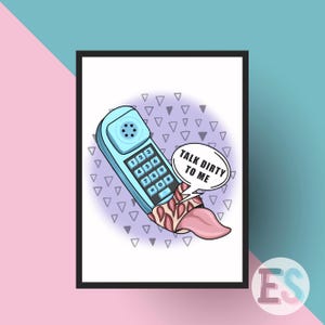 Freddy&#39;s Calling A4 Art Print | A Nightmare on Elm Street | 80s Horror Poster | Freddy Krueger Art | Halloween Decor | Slasher Illustration