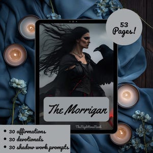 The Morrigan Grimoire: Celtic Goddess Shadow Work Journal with Affirmations and Divination Prompts