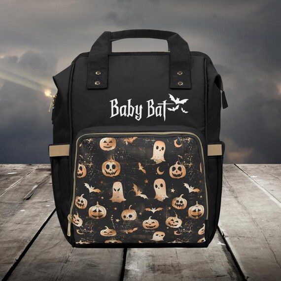 Baby Bat Goth Baby Diaper Bag, Goth Baby Bag Nappy Bag, Dark  display picture 3