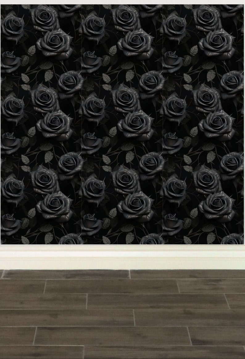 Gothic Vampire Aesthetic Peel and Stick Wallpaper, Goth Macabre