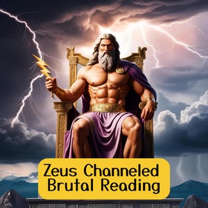 Lectura de tarot brutal canalizada por Zeus, lectura de Zeus por un médium psíquico honesto, mensaje canalizado directo de Zeus, trabajo de sombras intenso con Zeus