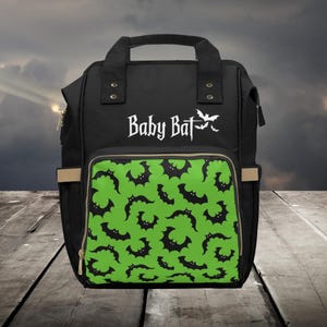 Baby Fledermaus Gothic Windeltasche, Gothic Baby Tasche, Windeltasche, dunkle Cottagecore Baby Geschenk, gruselige Horror Baby Kinderzimmer Dekor, Pastell Goth Tasche