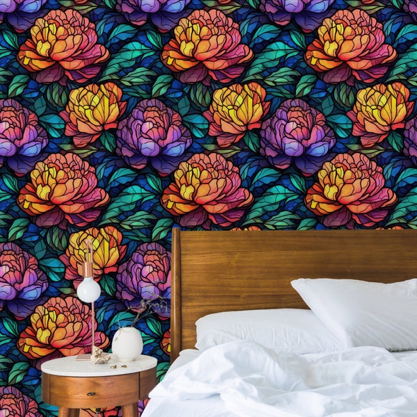 Stained Glass Peel and Stick Etsy