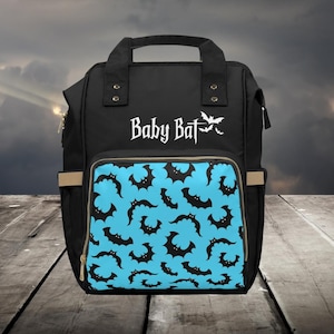Baby Fledermaus Gothic Windeltasche, Gothic Baby Tasche, Windeltasche, dunkle Cottagecore Baby Geschenk, gruselige Horror Baby Kinderzimmer Dekor, Pastell Goth Tasche