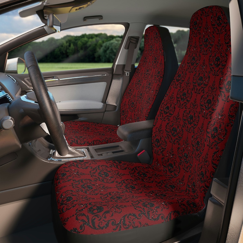 Gothic Vampire Aesthetic Car Seat Cover, Goth Car Accessories, Witchy Goth Car Decor Aesthetic Witch Emo Romantic Goblincore Car Seat Decor imagem 1