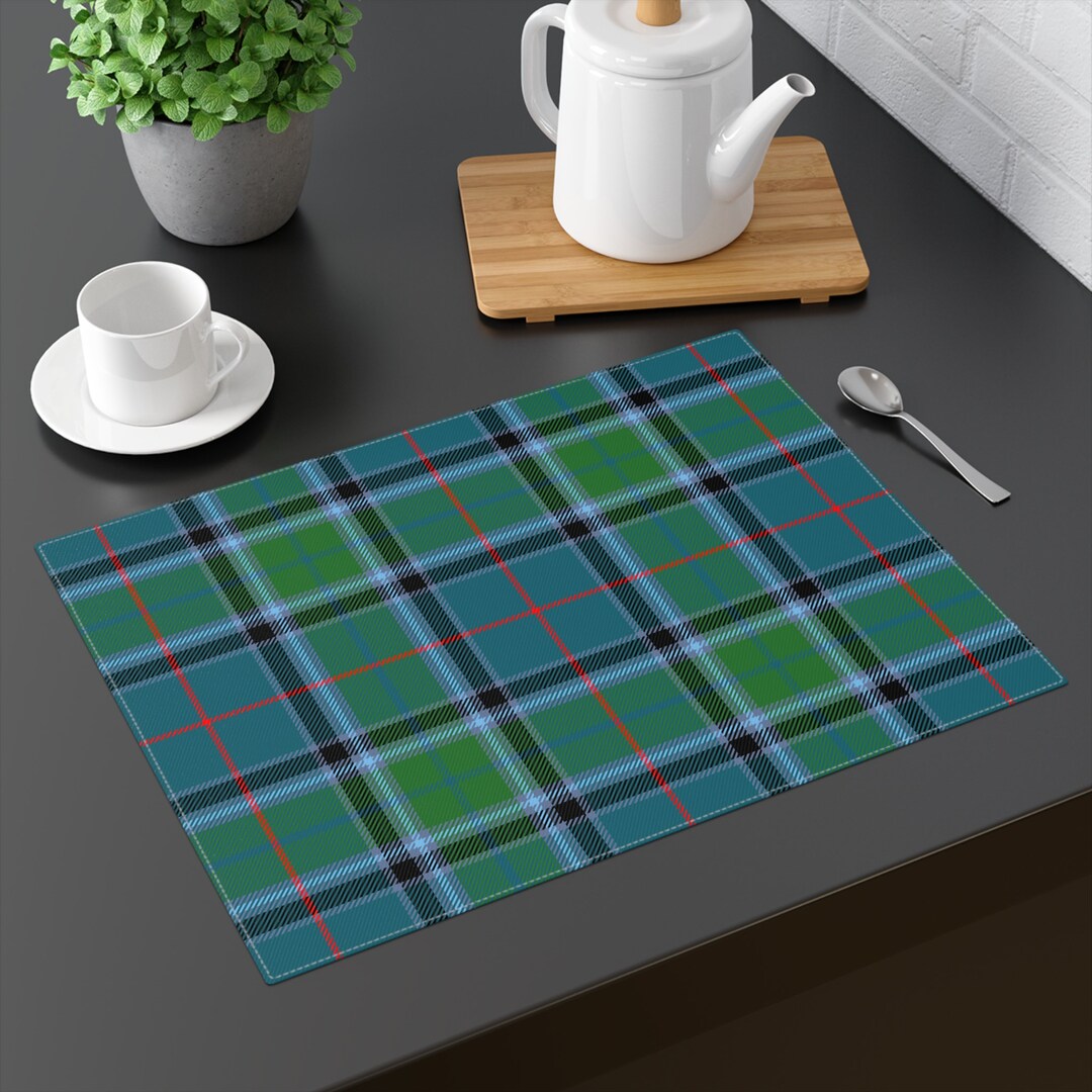 Tartan Plaid Table Single Placemat Christmas Woven Placemat Etsy