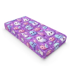 Goth Baby Changing Pad Cover, Spooky Cute Gothic Baby Nursery Decor, Pastel Goth Baby Stuff Shower Gift, Goth Diaper Bag Essentials Baby Bat
