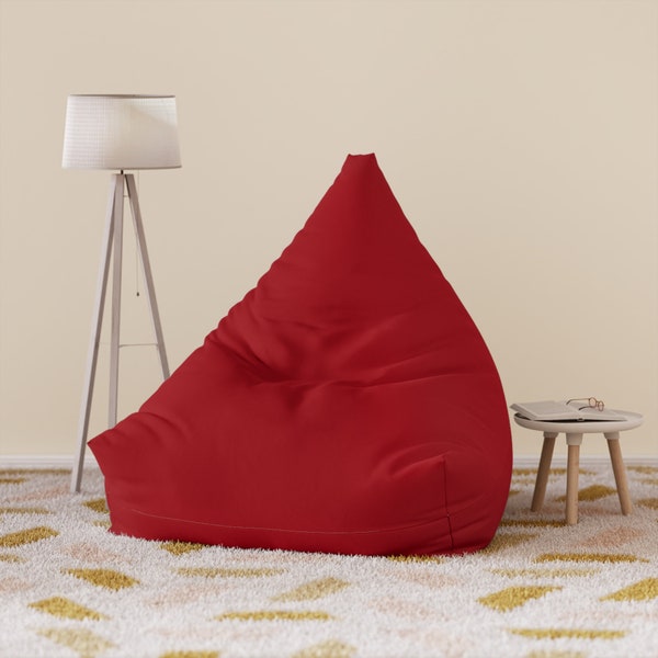 Red Bean Bag Chair Etsy