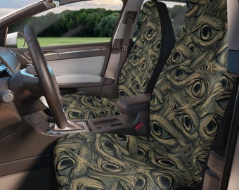 Gothic Car Seat Covers, Goth Car Seat Cover Set, Creepy Witchy Car Seat Protector, Cute Car Accessories Women, Weirdcore Goth Car Seat Cover