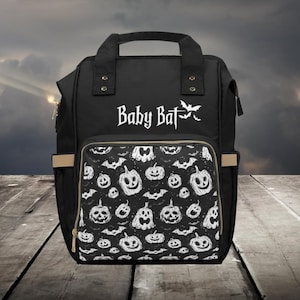 Baby Fledermaus Gothic Windeltasche, Gothic Baby Tasche, Windeltasche, dunkle Cottagecore Baby Geschenk, gruselige Horror Baby Kinderzimmer Dekor, Pastell Goth Tasche
