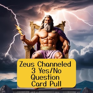 Lectura de Tarot con Zeus canalizado (Sí/No), Lectura Psíquica Honesta, Mensaje Canalizado Directamente por Zeus, Trabajo con la Sombra con el Dios Griego Zeus