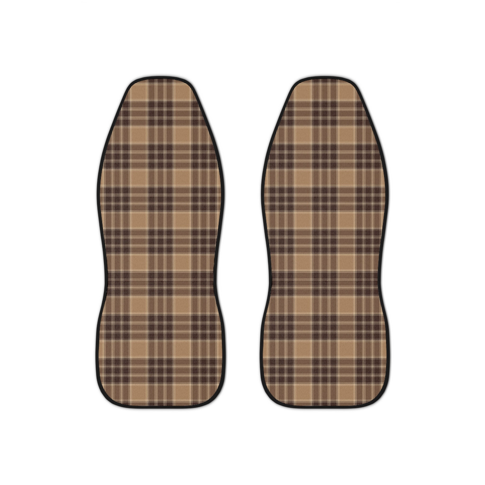 Blue Plaid Tartan Scottish Print Pet Car Seat Cover main image 1