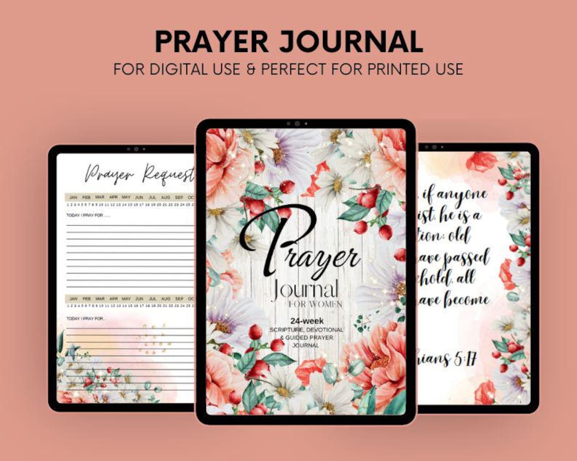 Prayer Journal Printable | Faith Planner PDF | Bible Study & Devotional ...