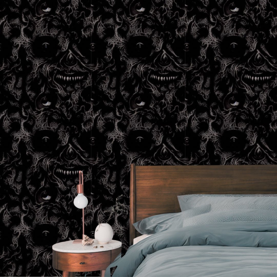 Dark Academia Gothic Wallpaper, Goth Vampire Aesthetic Peel and Stick