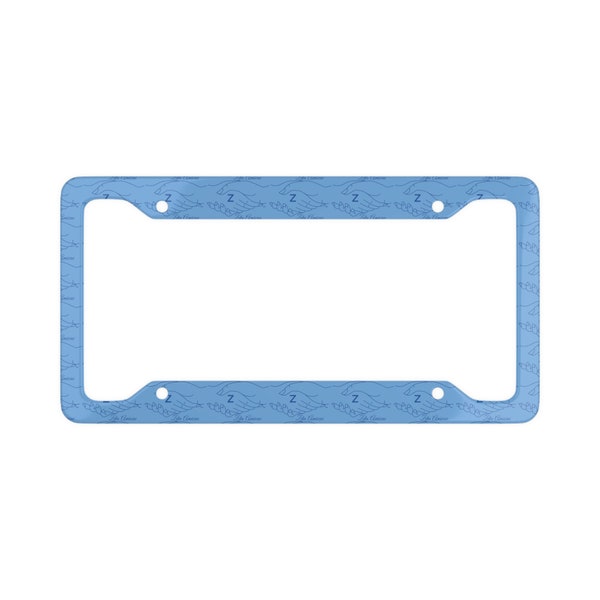 Zeta Amicae Logo License Plate Frame