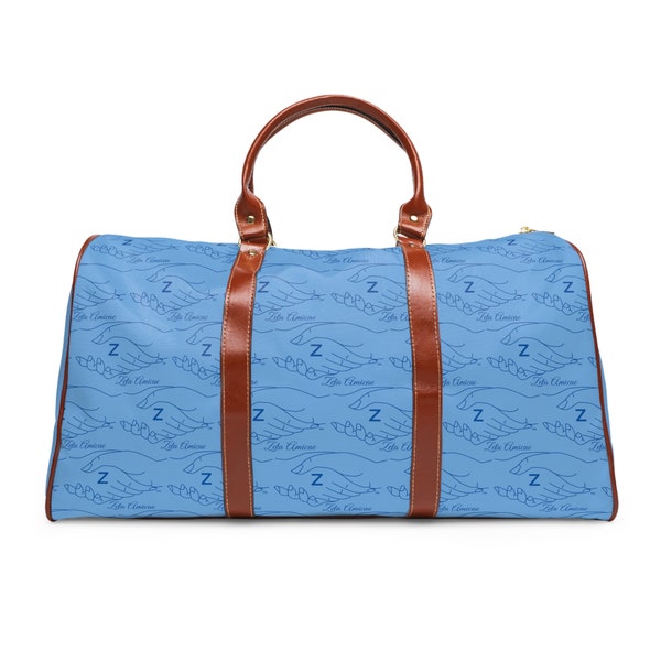 Blue Logo 1948 Zeta Amicae Waterproof Travel Bag