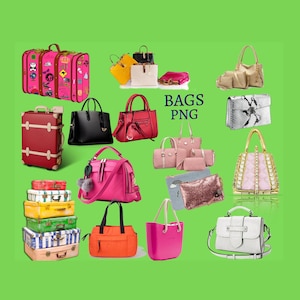 Bolsa PNG, Clip Art de Bagagem, Bolsa PNG, Bolsas de Viagem, Uso Comercial Ok, Somente Download, Projetos, Folhetos de Lojas, Logotipos