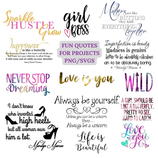 Handy Quote PNG/SVG Pack PNG Digital Download Only Transparent Background Clip Art Sublimation Images