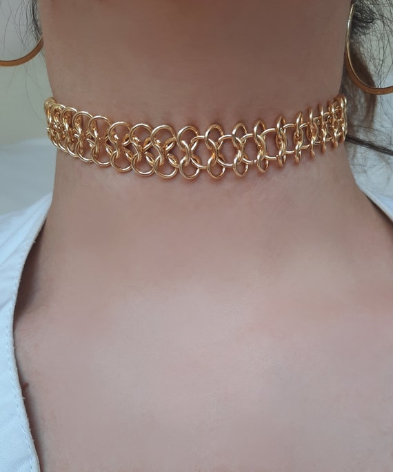Gold Choker Necklace, Chokers, Jewelry, Necklaces, Stainless Steel