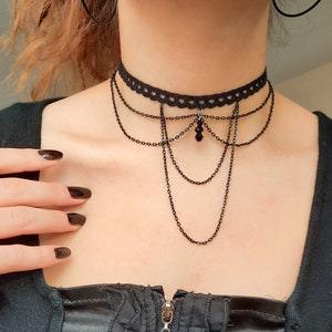 Black Choker Necklace, Chokers, Jewelry, Gothic