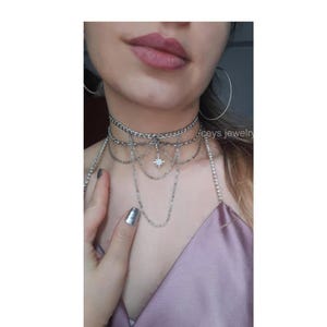Silver Choker Necklace, Chokers, Jewelry, Stainless