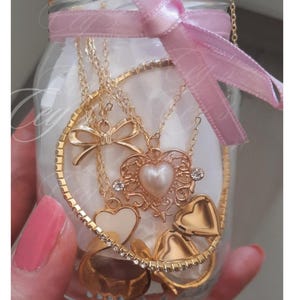 Mystery Jewelry Jar , Vintage Jewelry , Gold Mystery Jewelry jar , Gold Jewelry Jar , Vintage Jewelry , Necklaces,Bracelets, Rings