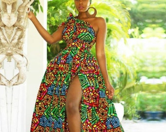 Africa couple outfit/Africa Ankara wedding dress/Africa maxi dress/Africa prom dress/Africa Ankara long dress/ Africa Ankara party dress