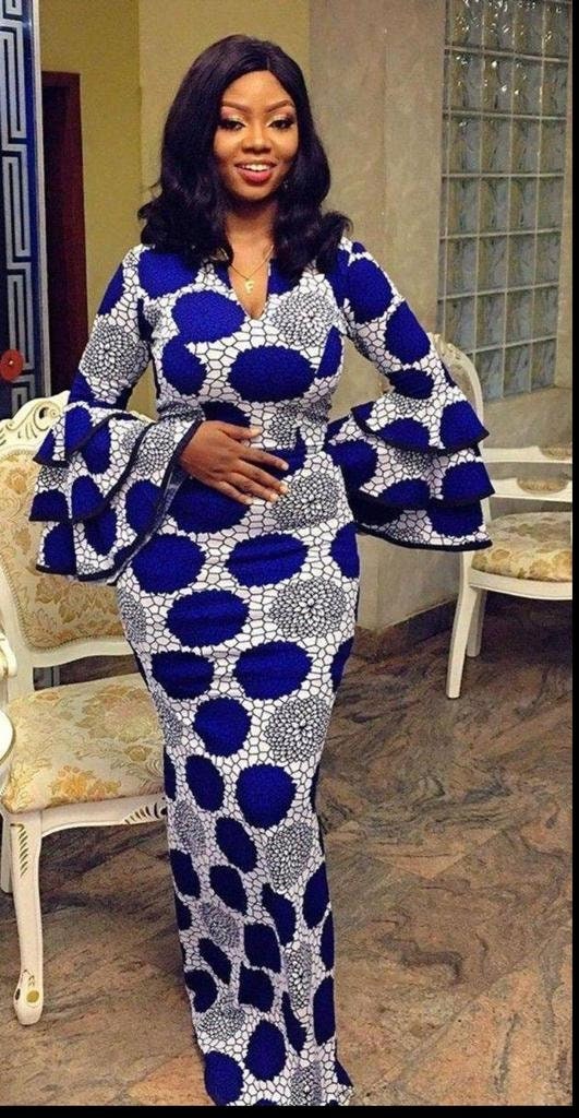 iooiooi African Dresses for Women Print Ankara Long Sleeve Floor Length  Sexy Lady European Clothing at Amazon Women's Clothing store