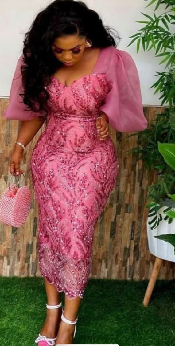 chinese dress ladies Pink Tailored Lace Midi Dress – self-portrait-US main image 1