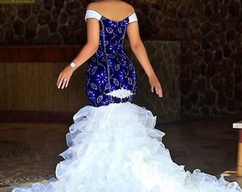 Africa Ankara wedding dress/Africa Ankara women dress/Africa Ankara prom dress/Africa Ankara maxi gown/Africa Ankara party dress
