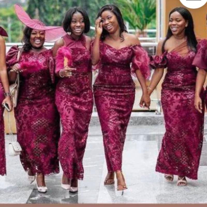 Burgundy Red African Dress #1 Best Plus Size Dashiki Dress