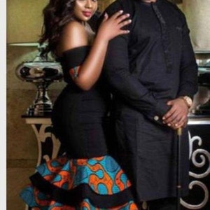 Ankara outfit/ African couple wear/African couple outfit/Africa couple matching set/Afric anniversary outfit/African clothing/Couple attire