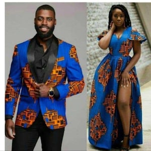 Ankara outfit/African couple wear/African couple outfit/Africa couple matching set/ /African clothing/Couple attire