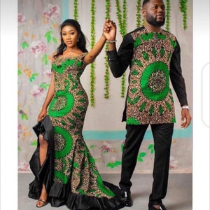 African matching set/ankara matching set/couple outfit/wedding outfit/African couple piece/anniversary couple outfit