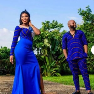 African couple matching set/Ankara matching set/Ankara piece/couple wedding outfits/African couples matching outfit/African couple outfit