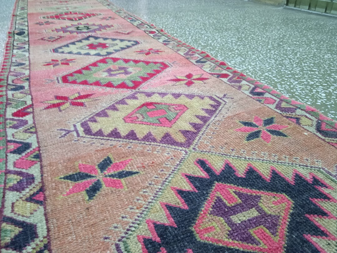 Red Runner Kitchen Rug 3X13 Narrow Red Rug, Oushak Red Runner, Turkish Runner Rug, 3X11 ...