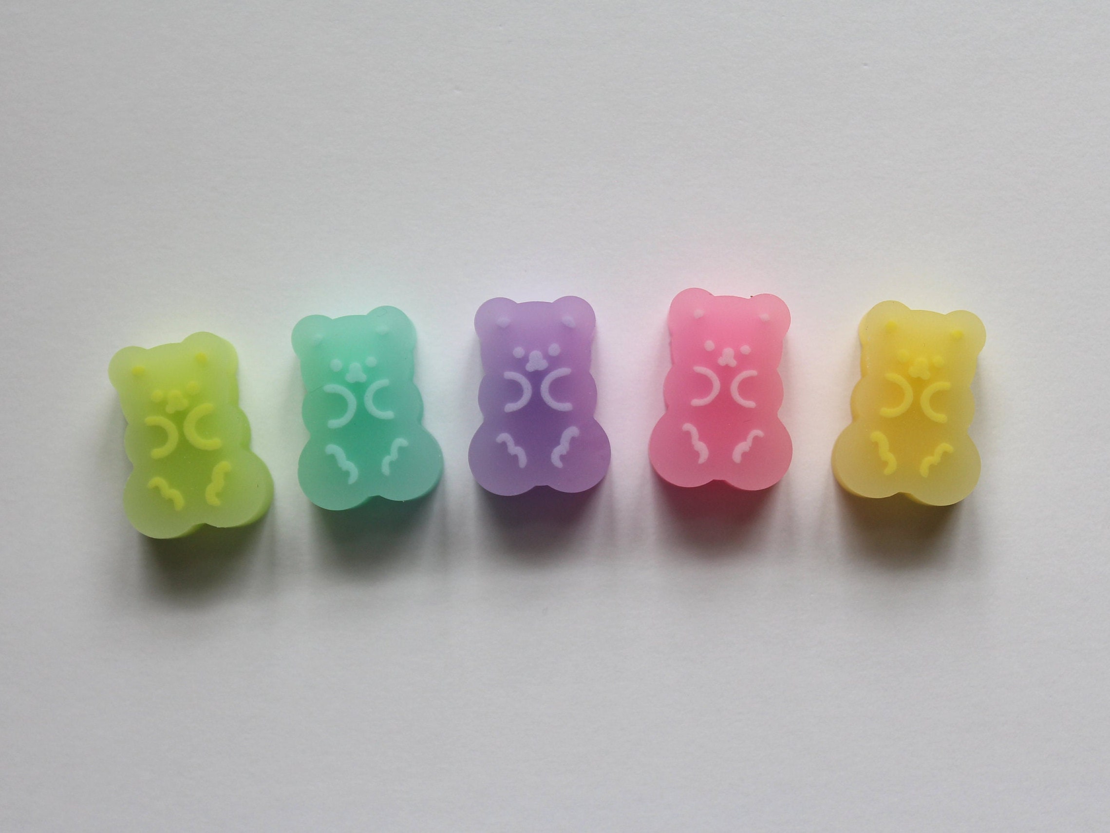 Kawaii Cute Gummy Bear Eraser Cute Erasers Stationary Etsy