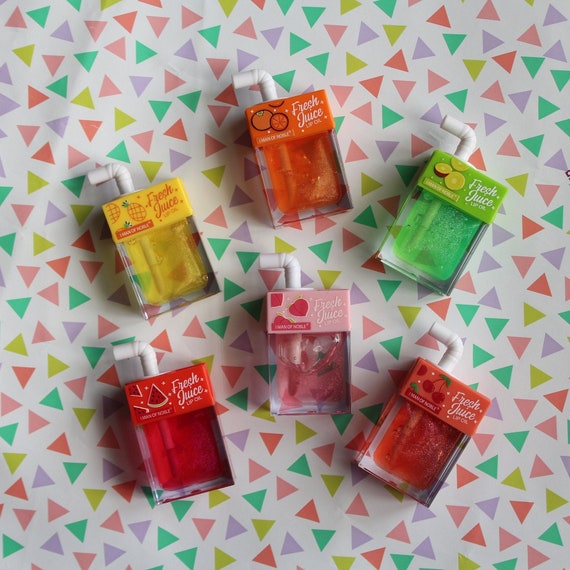 Cute Juice Box Lip Oil / Lip Gloss / Kawaii Lipgloss / Cute Etsy