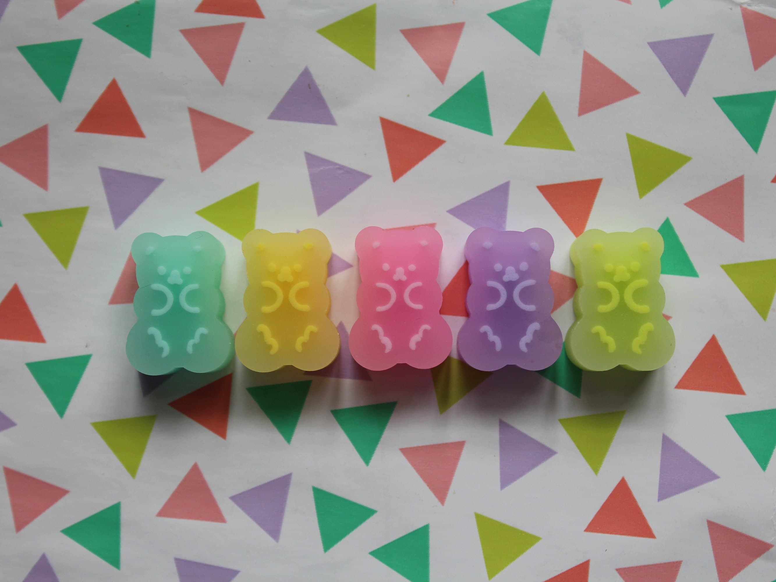 Kawaii Cute Gummy Bear Eraser Cute Erasers Stationary Etsy Australia