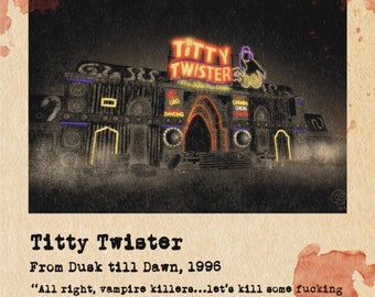 Titty Twister - Horror Film Pubs and Bars - Etsy