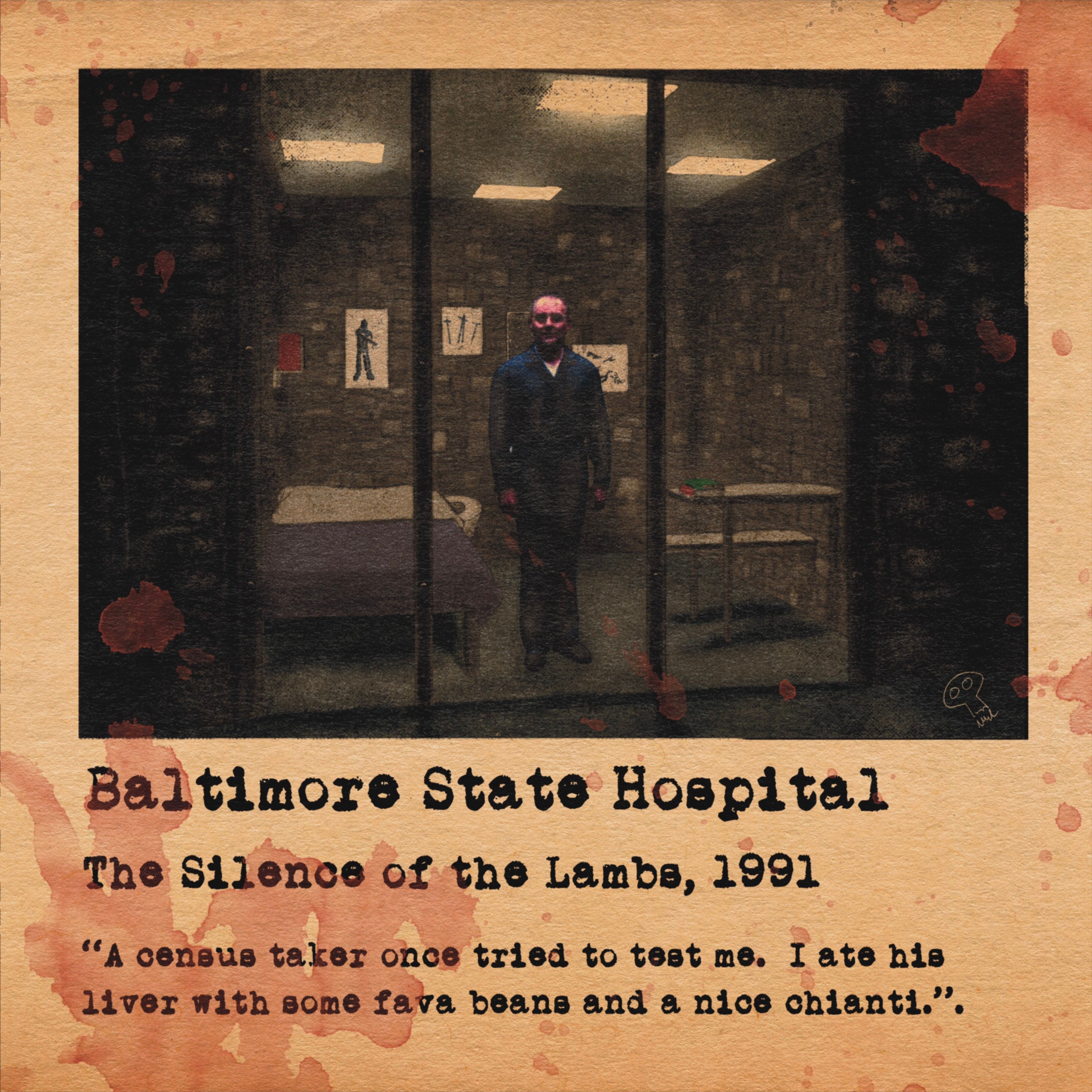 Silence of the Lambs Baltimore State Hospital Horror Houses Etsy