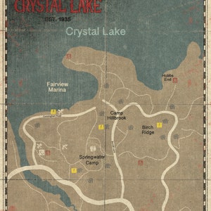 Camp Crystal Lake Karte