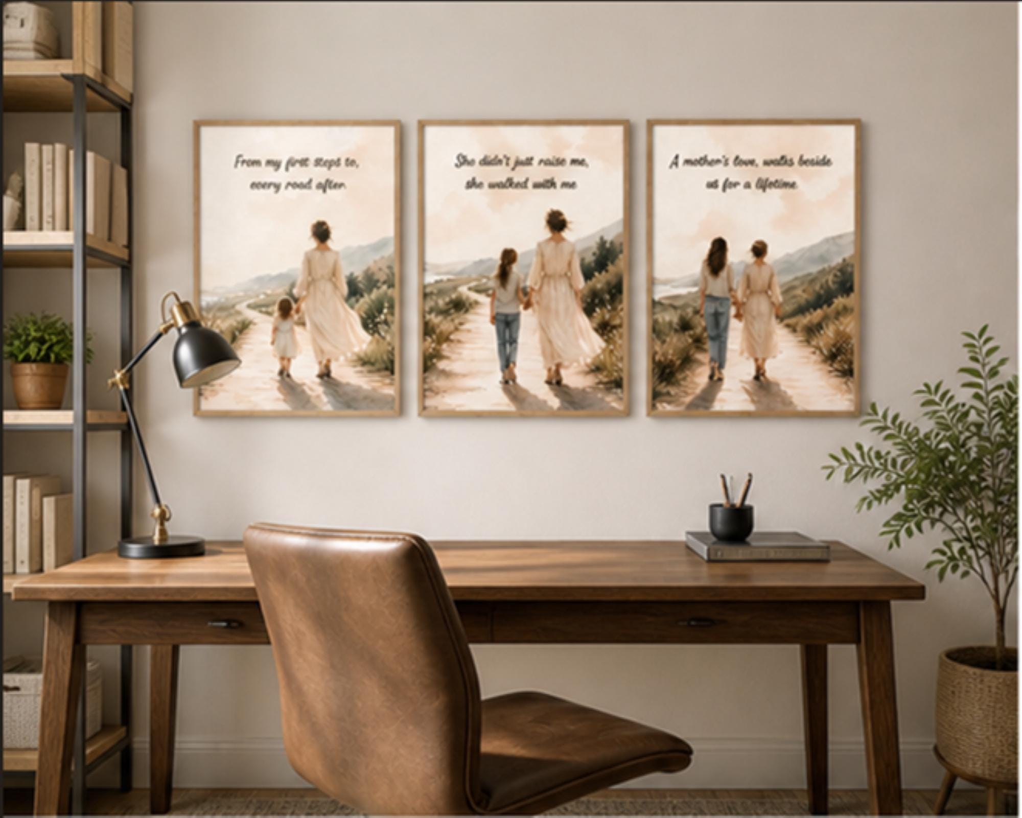 Mother’s Day Printable Wall Art Set of 3 | Mother & Child Journey ...