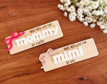 Titta vad jag gjorde-magnet | Mors dag-present | Present till mormor | Barnkonstmagnet | Personlig mors dag-present