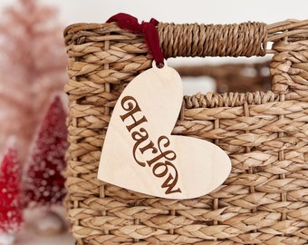Valentine's Day Name Tag / Valentine's Day Basket Tag / Custom Name Tag / Kids Name Tag / Valentines Tag