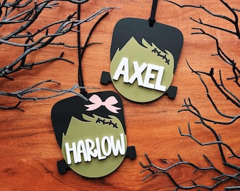 Etiqueta Frankenstein | Etiqueta Cesta Boo | Etiqueta Fantasma Halloween | Etiqueta Cesta Halloween | Etiqueta Sacola Doces ou Travessuras | Etiqueta Cesta Personalizada