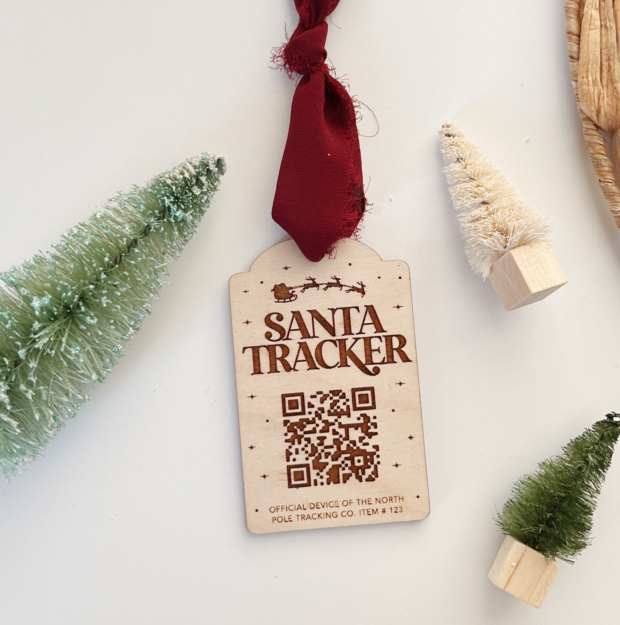 Santa Tracker Ornament / QR Code Santa Tracking / QR Code Etsy