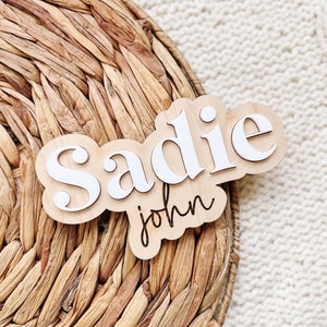 Newborn Name Announcement Baby Name Announcement Birth Announcement Dry Erase Stat Sign Newborn Photo Prop Laser Name Cut Out image 3